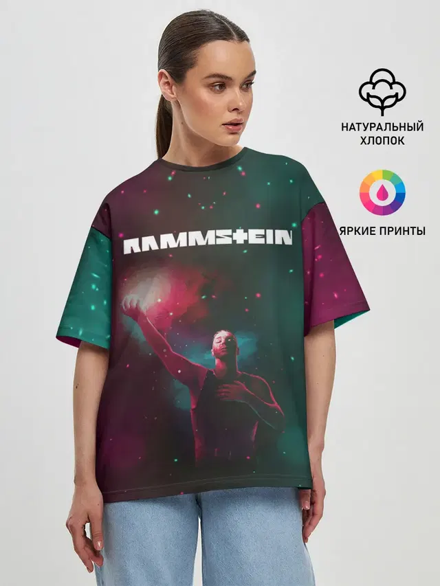 Женская футболка оверсайз