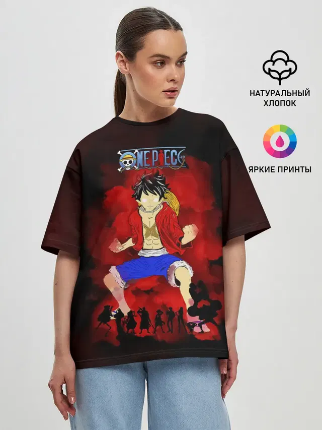 Женская футболка оверсайз