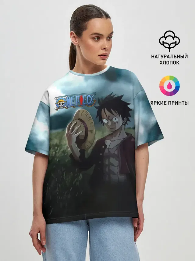 Женская футболка оверсайз