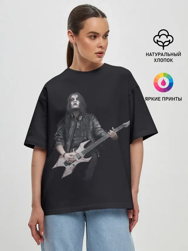 Женская футболка оверсайз