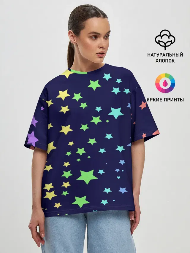 Женская футболка оверсайз