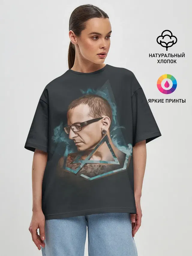 Женская футболка оверсайз