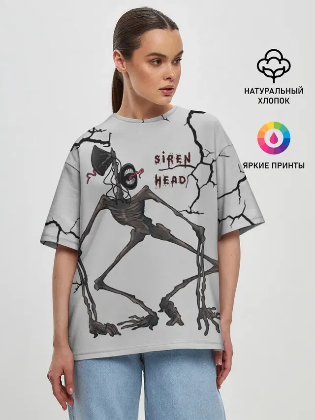 Женская футболка оверсайз