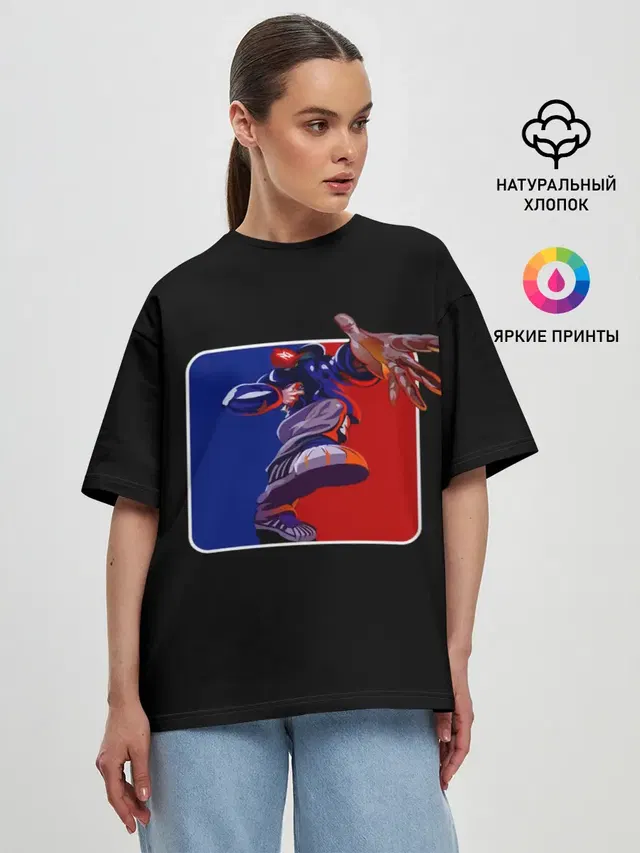 Женская футболка оверсайз