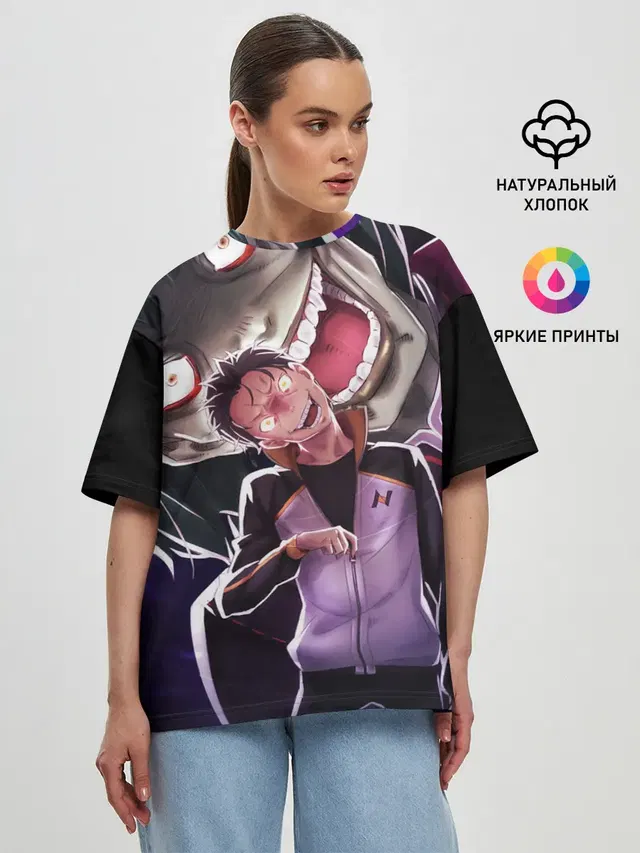 Женская футболка оверсайз