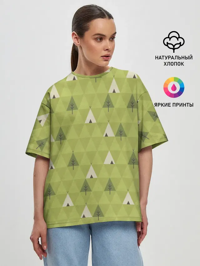Женская футболка оверсайз