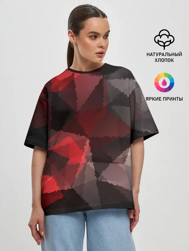 Женская футболка оверсайз