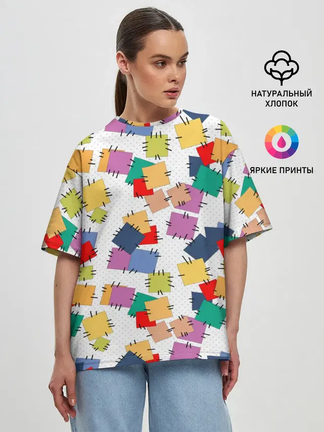 Женская футболка оверсайз