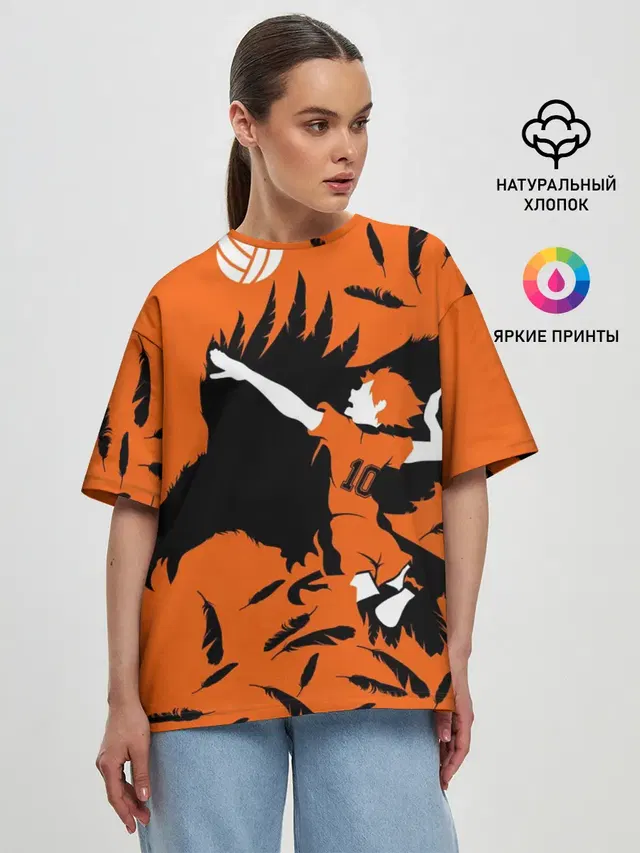 Женская футболка оверсайз