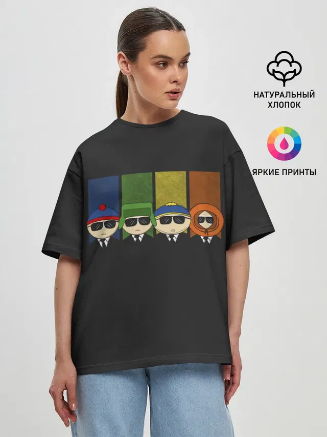 Женская футболка оверсайз