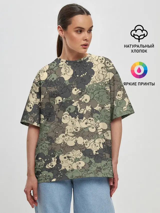 Женская футболка оверсайз