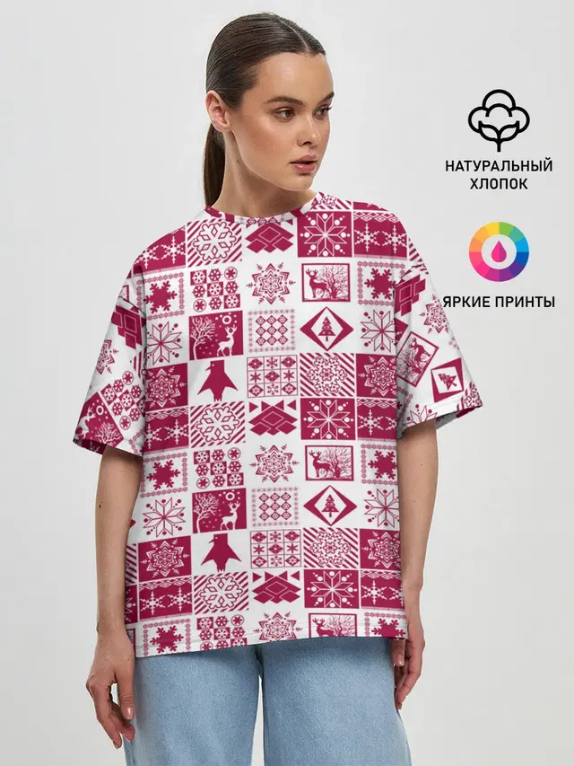Женская футболка оверсайз