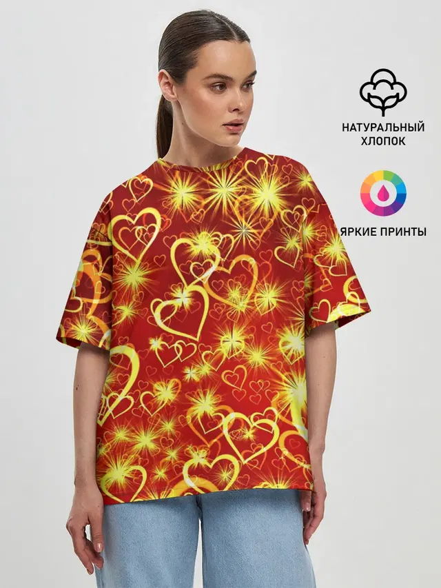 Женская футболка оверсайз