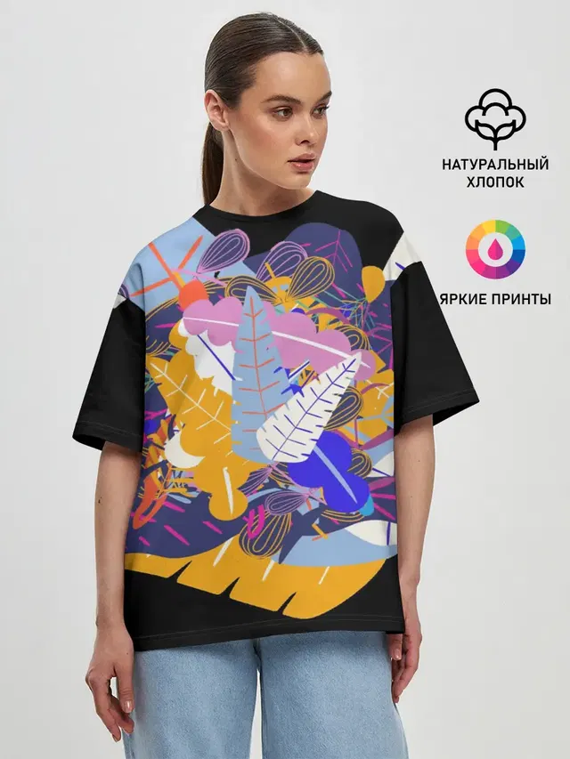 Женская футболка оверсайз