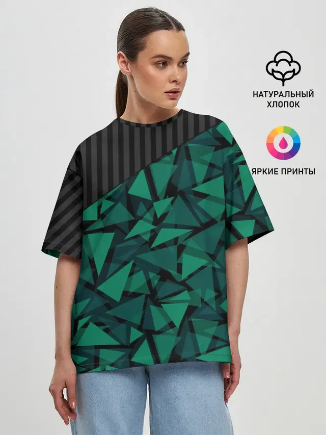 Женская футболка оверсайз