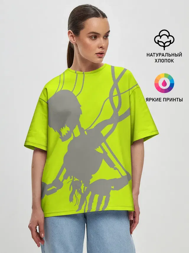 Женская футболка оверсайз
