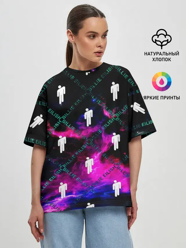 Женская футболка оверсайз