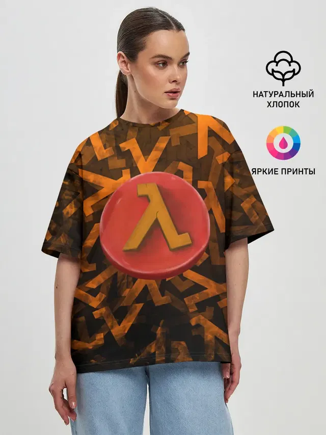 Женская футболка оверсайз