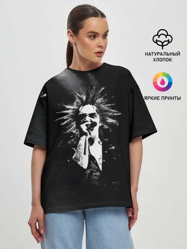 Женская футболка оверсайз