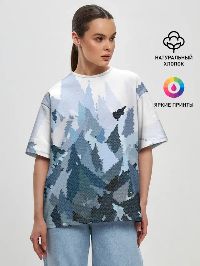 Женская футболка оверсайз