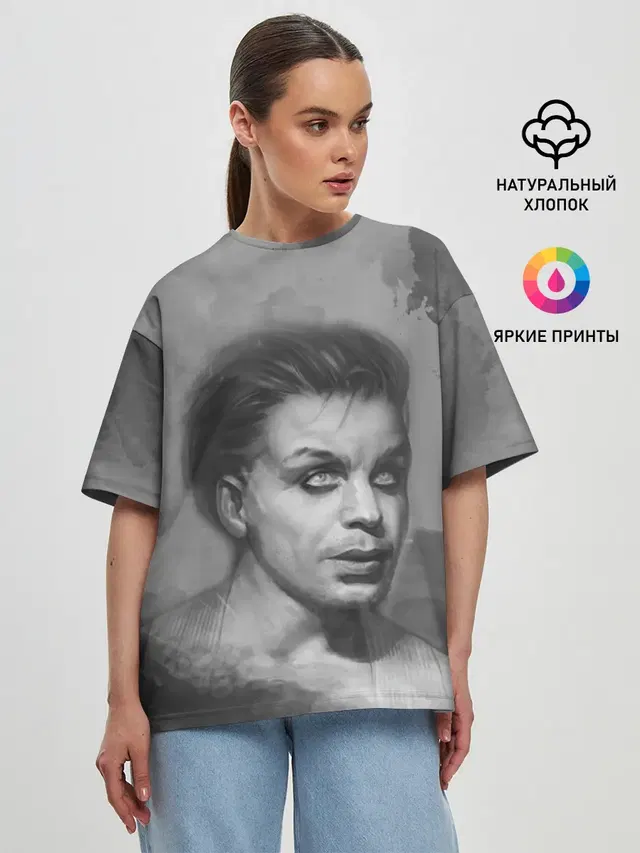 Женская футболка оверсайз