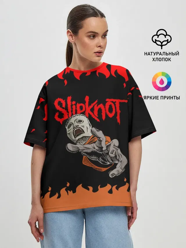 Женская футболка оверсайз