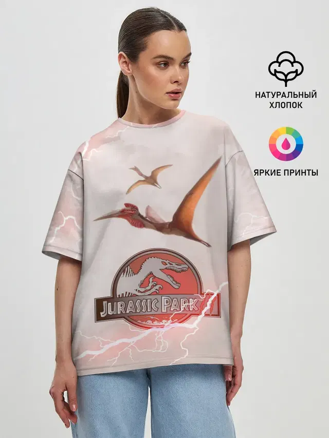 Женская футболка оверсайз