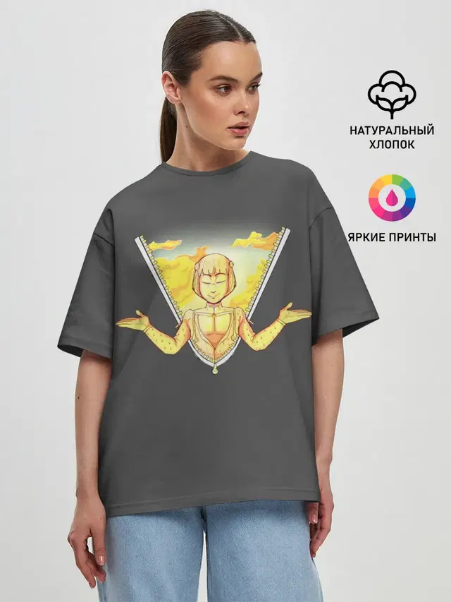 Женская футболка оверсайз