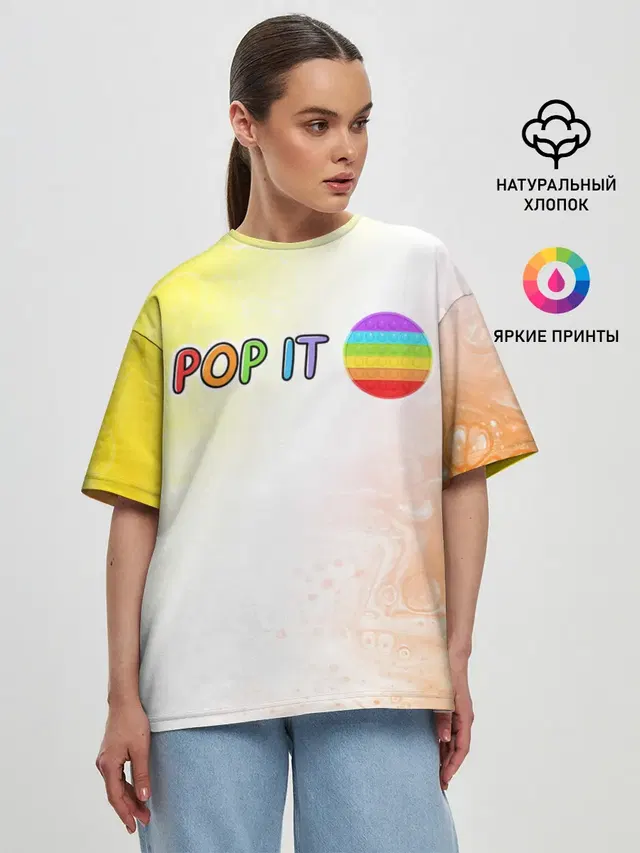 Женская футболка оверсайз