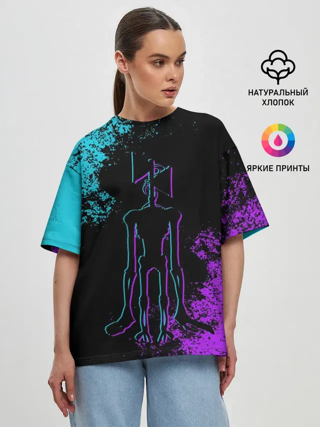 Женская футболка оверсайз