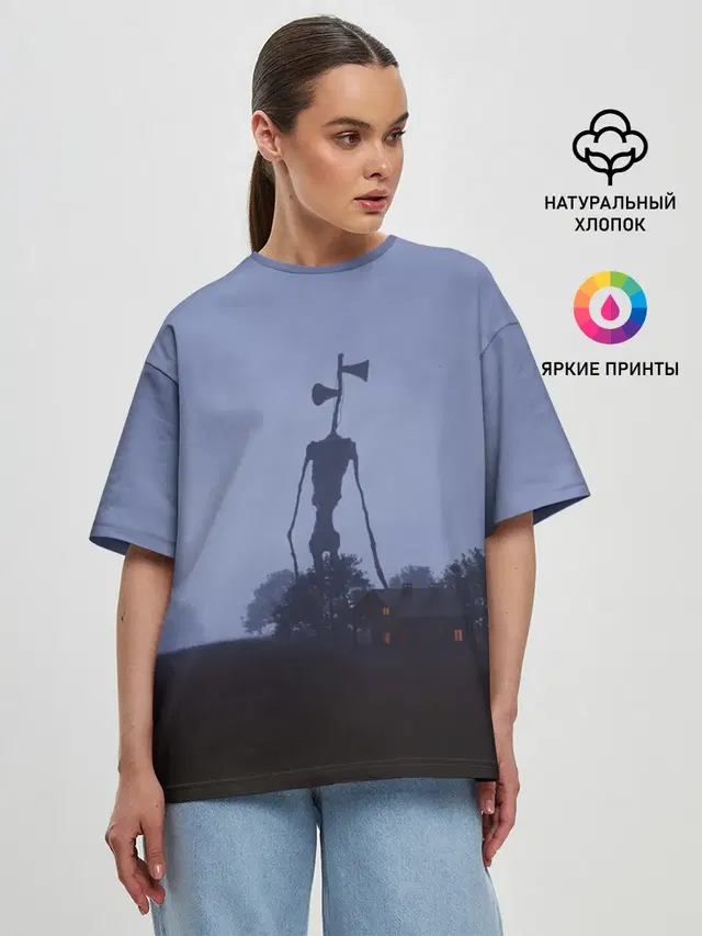 Женская футболка оверсайз
