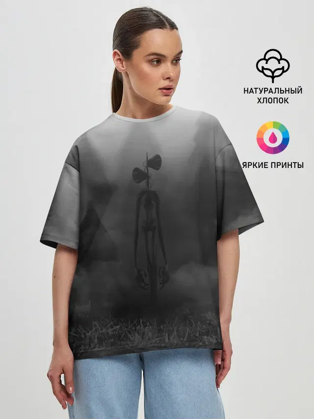 Женская футболка оверсайз