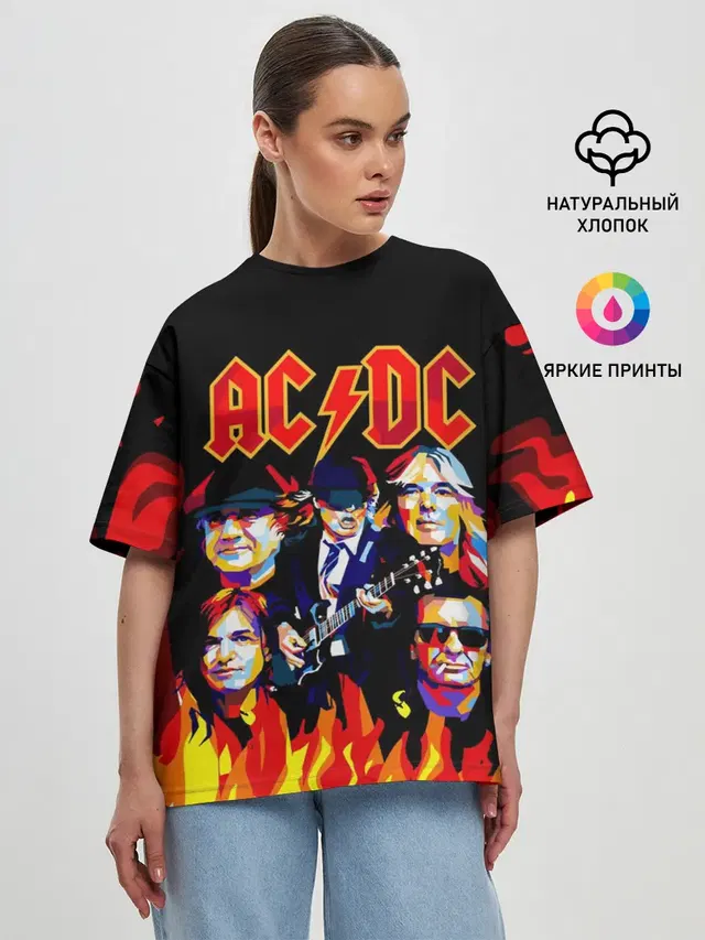 Женская футболка оверсайз