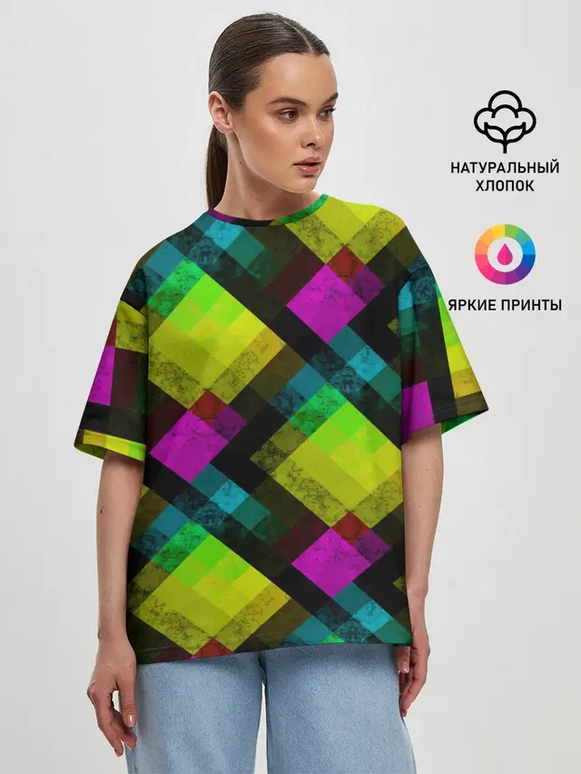 Женская футболка оверсайз