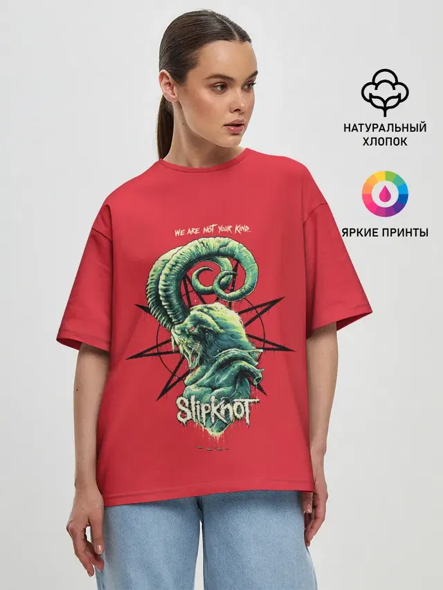 Женская футболка оверсайз