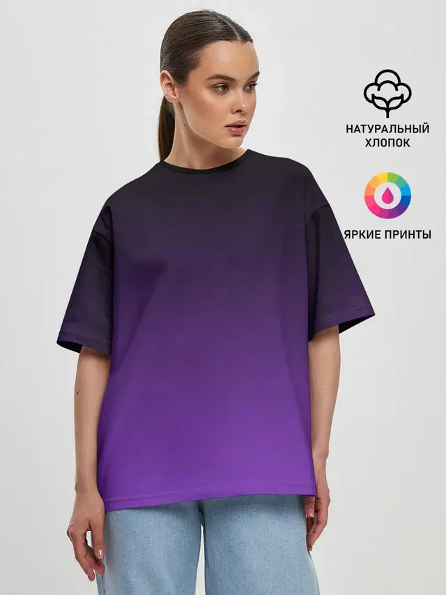Женская футболка оверсайз