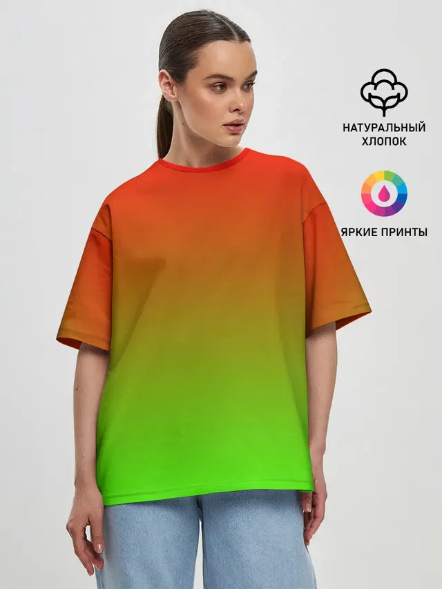 Женская футболка оверсайз