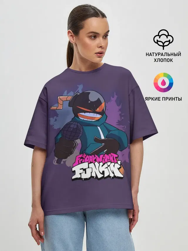 Женская футболка оверсайз