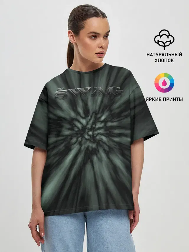 Женская футболка оверсайз