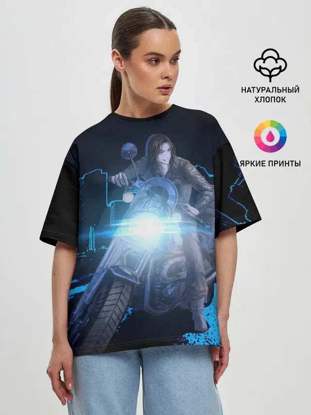 Женская футболка оверсайз