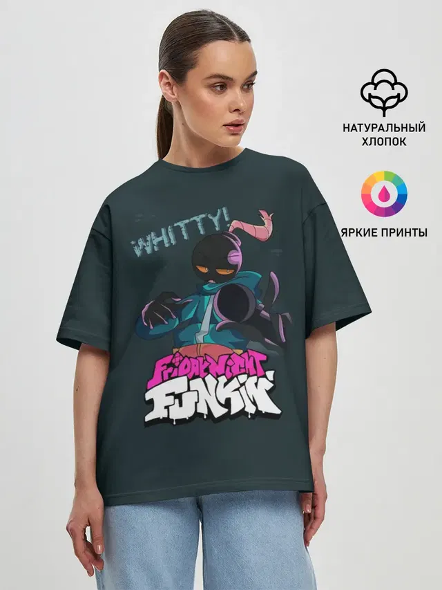Женская футболка оверсайз