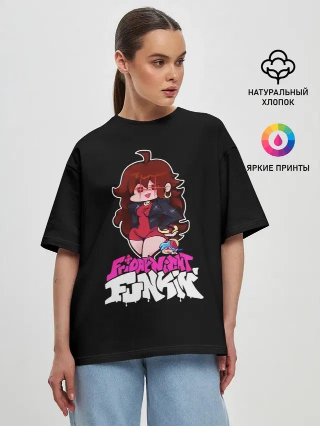 Женская футболка оверсайз