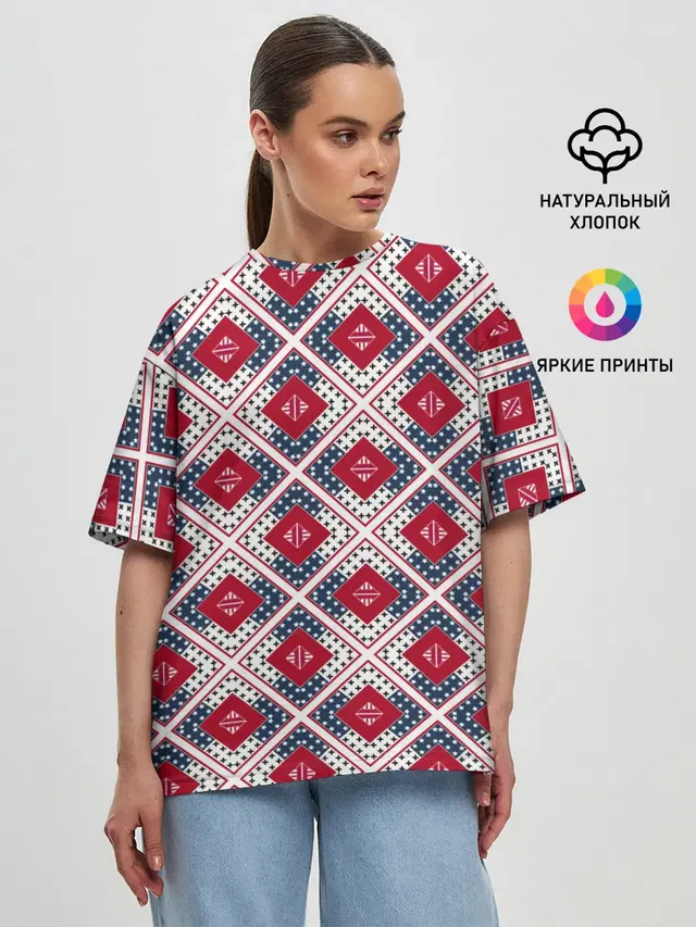 Женская футболка оверсайз