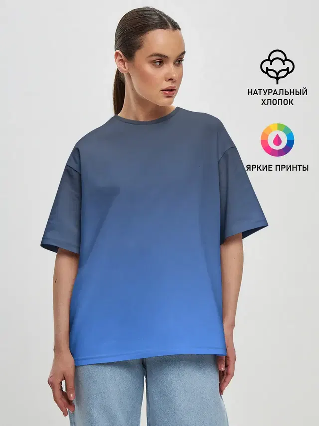 Женская футболка оверсайз