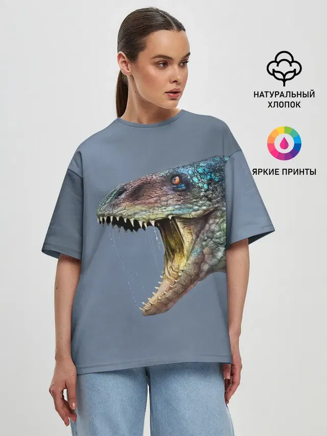 Женская футболка оверсайз
