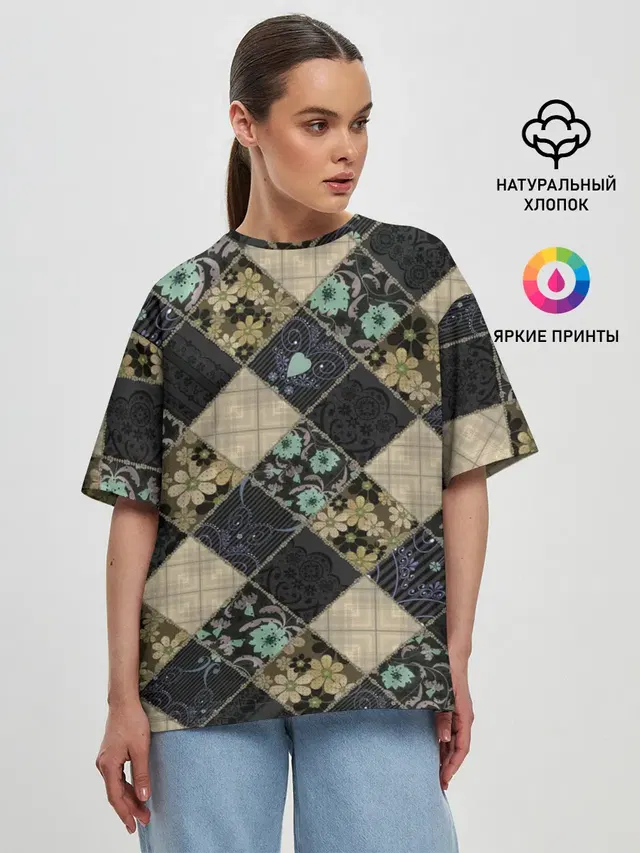 Женская футболка оверсайз