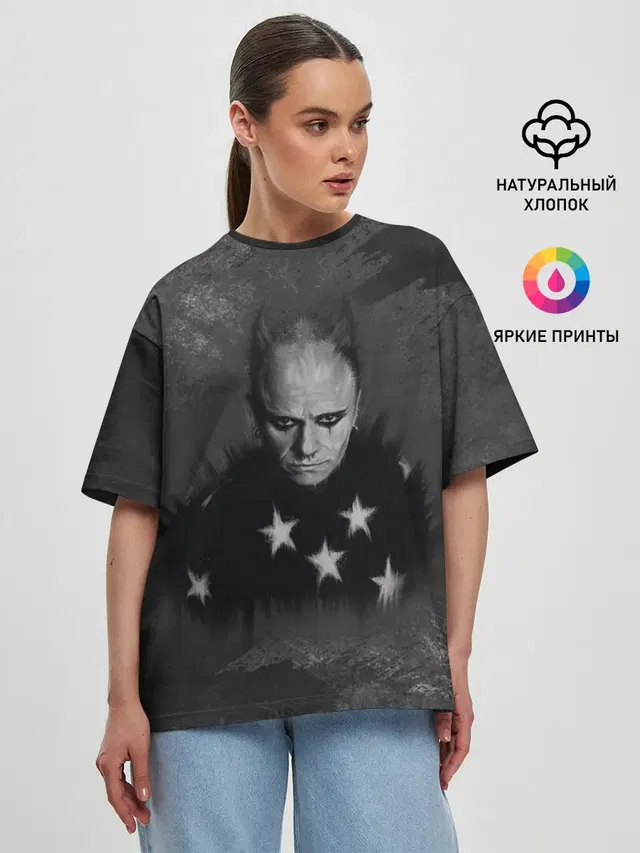 Женская футболка оверсайз с принтом «Prodigy — Keith Charles Flint — Кит Флинт»