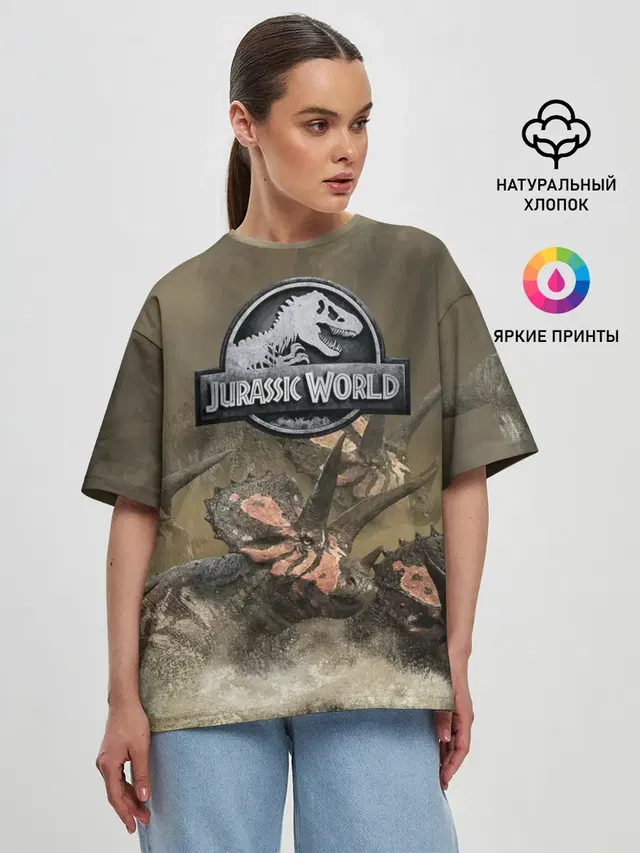 Женская футболка оверсайз