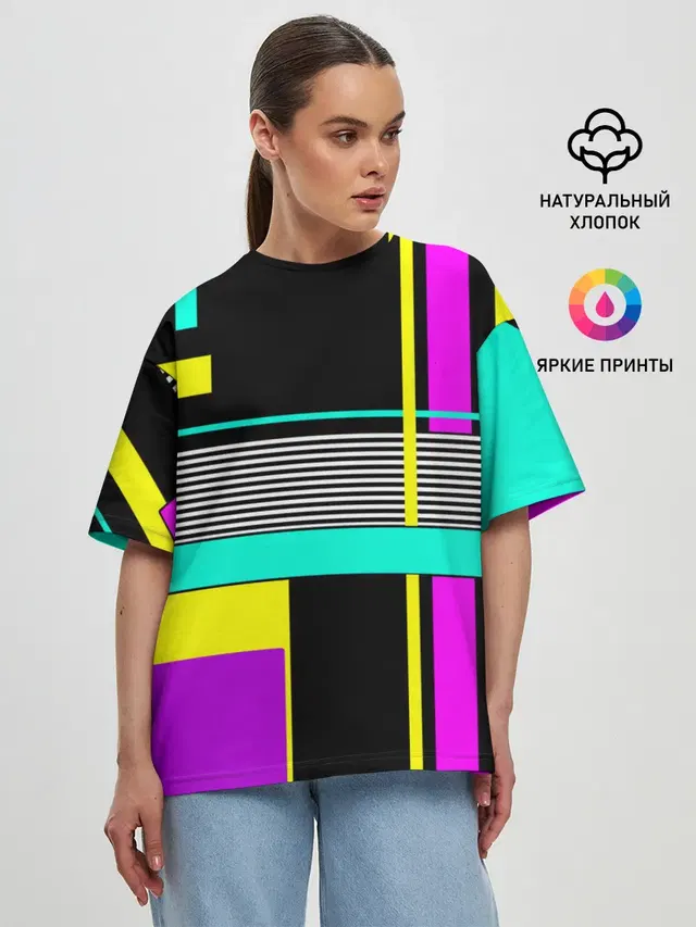 Женская футболка оверсайз
