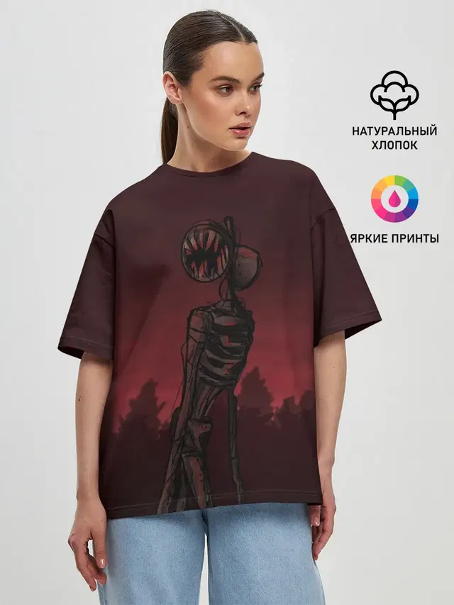 Женская футболка оверсайз
